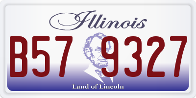 IL license plate B579327