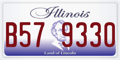 IL license plate B579330