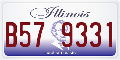 IL license plate B579331