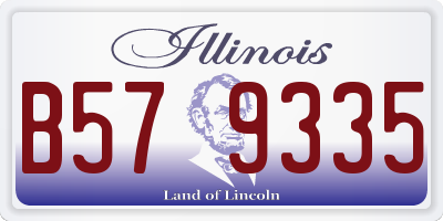 IL license plate B579335