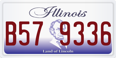 IL license plate B579336