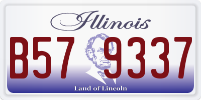 IL license plate B579337