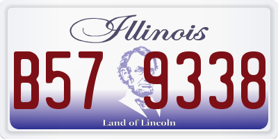 IL license plate B579338