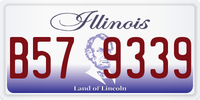IL license plate B579339