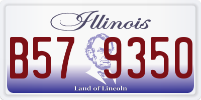 IL license plate B579350