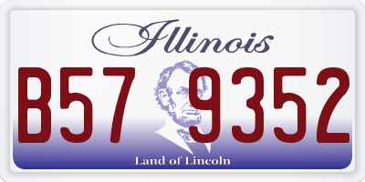 IL license plate B579352
