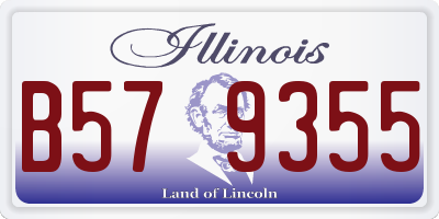 IL license plate B579355