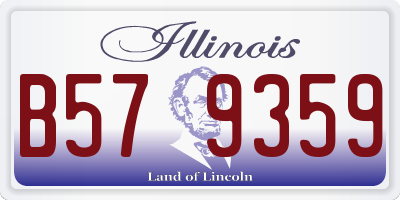 IL license plate B579359
