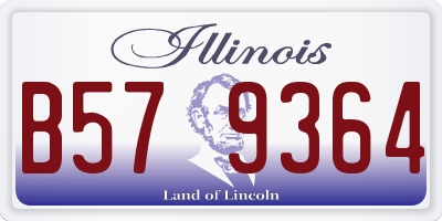 IL license plate B579364
