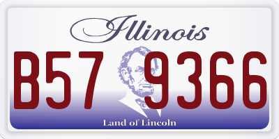 IL license plate B579366
