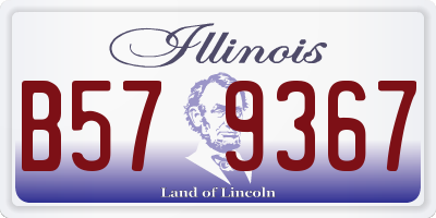 IL license plate B579367