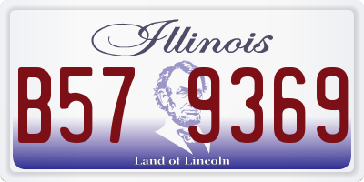 IL license plate B579369