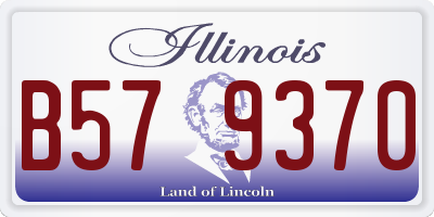 IL license plate B579370