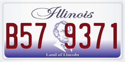 IL license plate B579371