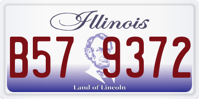 IL license plate B579372