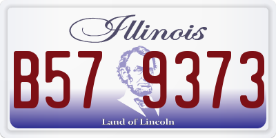 IL license plate B579373