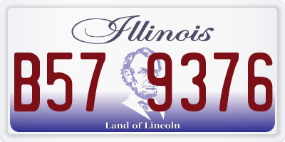 IL license plate B579376