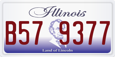 IL license plate B579377