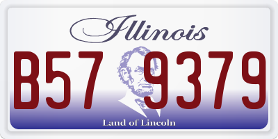 IL license plate B579379