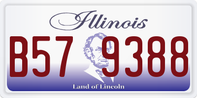 IL license plate B579388