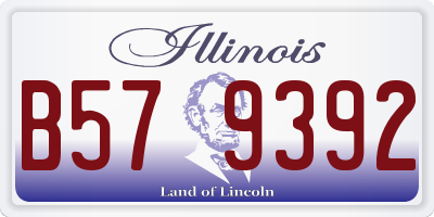 IL license plate B579392