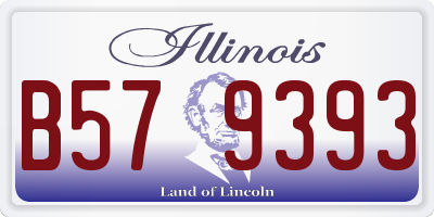 IL license plate B579393