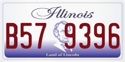 IL license plate B579396
