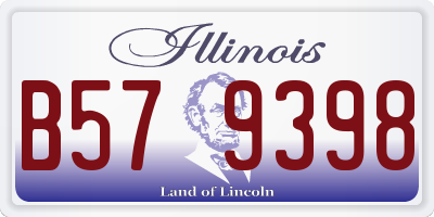 IL license plate B579398