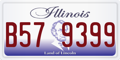 IL license plate B579399
