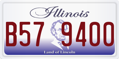 IL license plate B579400