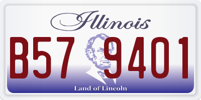 IL license plate B579401