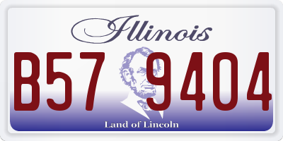 IL license plate B579404