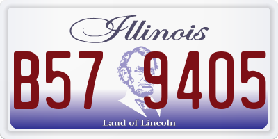 IL license plate B579405