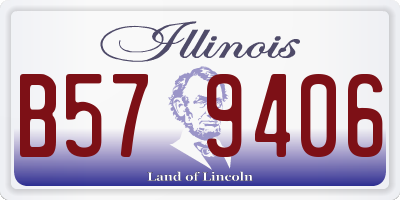 IL license plate B579406