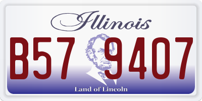 IL license plate B579407