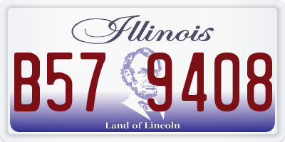 IL license plate B579408