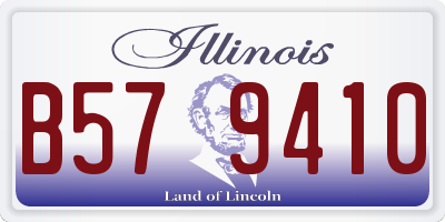 IL license plate B579410