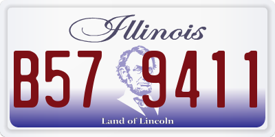 IL license plate B579411