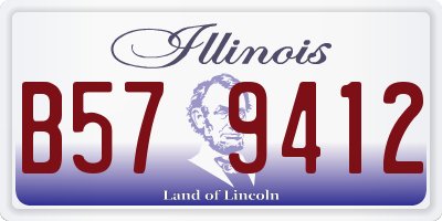 IL license plate B579412
