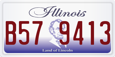 IL license plate B579413