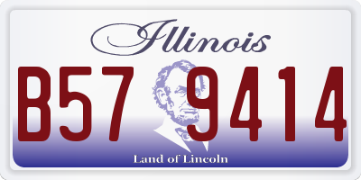 IL license plate B579414