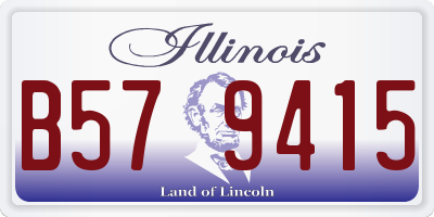 IL license plate B579415