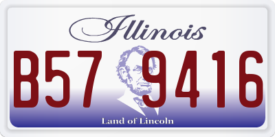 IL license plate B579416