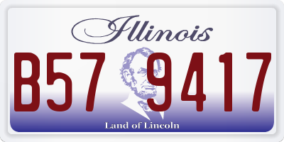 IL license plate B579417