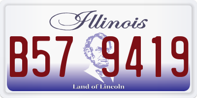 IL license plate B579419
