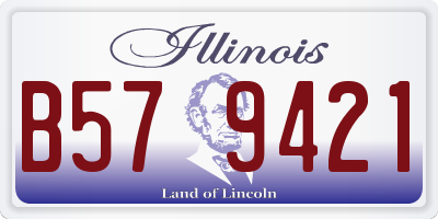 IL license plate B579421
