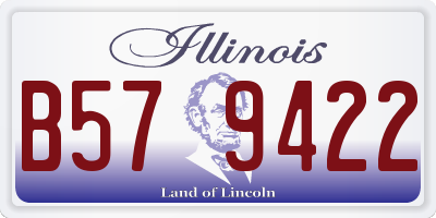 IL license plate B579422