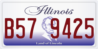 IL license plate B579425