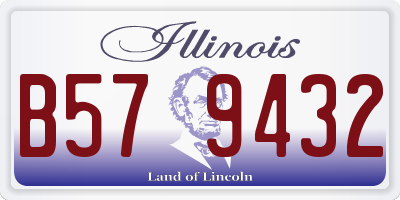IL license plate B579432