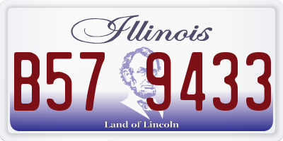 IL license plate B579433